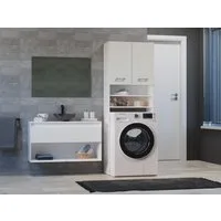 Raumhirsch Furniture Waschmaschinenumbauschrank zwei Türen, 64×30×180 cm (Waschmaschinenschrank - Badezimmerschrank) in 2 Farben)