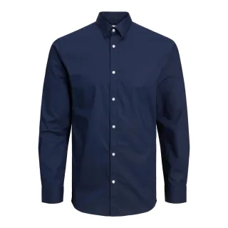 Herrenhemd der Marke Jack & Jones. Das Hemd ist aus hochwertiger Baumwolle und Polyester gefertigt. Die feine Mischung dieser Materialien sorgt für einen herrlich warmen Tragekomfort. Marke: Jack & JonesModellname: Joe StructureKategorie: Herrenhemde