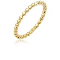 Elli Premium Fingerring Ring Dots Kugel Design 375 Gelbgold