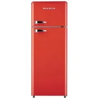 Wolkenstein Kühl-/Gefrierkombination GK212.4RT FR GK212.4RT FR, 145.6 cm hoch, 54.5 cm breit, 4-Sterne Gefrierfach, Vintage-Look, Farbe Rot