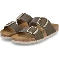 Beliana Beliana 2011/11268/89 964 Kaki Damen Rauleder green Pantolette