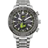 Citizen Funk-Multifunktionsuhr Promaster Geo Trekker BY3006-53E, Armbanduhr, Solar, Herrenuhr, Edelstahlarmband, Datum, 2. Zeitzone