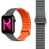 Nalia Smartwatch-Armband Apple Watch 49mm/46/45/44/42(Serie 1-3), Magnetisches Silikon Ersatzband / für Sport Fitness Uhr / Atmungsaktiv