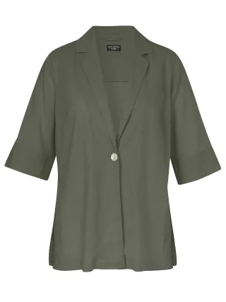 VIA APPIA DUE - Blazer 3/4 Arm Knopf dunkelkhaki - Gr. - 52