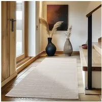 Carpettex Schlingenteppich Unicolor - Einfarbig, Läufer, Höhe: 7 mm, Kurzflor Schlingen Teppich Wohnzimmer Einfarbig Modern