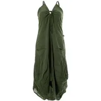 Vishes Ballonkleid Lagenlook Ballonkleid mit verstellbaren Trägern Hippie, Goa, Ethno Elfen Style