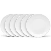 van Well Dessertteller Malmö, Teller 20 cm, 6 Stück, (6 St), Teller Set, Steingut, spülmaschinen-/mikrowellengeeignet