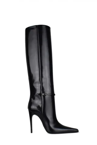 Saint Laurent Stiefel Vendome Schwarz