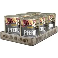 Belcando Pferd - hochwertiges, getreidefreies Nassfutter für sensible Hunde 6x800g, Nassfutter für: Hunde