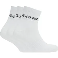 G-STAR Kurzsocken GROVE, 3 PACK ANKLE SPORTS SOCKS (Packung, 3-Paar) mit Logo-Jacquard