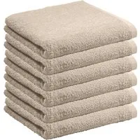 REDBEST Handtücher Handtuch "Oceanside" 6er-Pack, Leichtfrottier, Leichtfrottier Uni