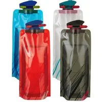 scarlet products Trinkflasche, scarlet sport Trinkflasche »Compact« 600 ML flexibel Set 4 Flaschen