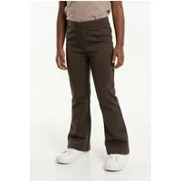 Name It Jerseyhose NKFFRIKKALI für Mädchen mit ausgestelltem Bein und Viskose unifarben, casual, ausgestellt, Viskosemix, ohne Kragen