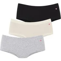 LASCANA Hüftpanty (3er Pack) in elastischer Rippen-Qualität