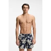 BOSS Badeshorts Discus schnelltrocknend, moderner Allover-Print