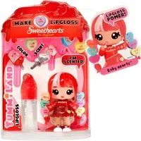 YUMMILAND Minipuppe Yummiland Sweet Lip Gloss-Ruby Hearts, inklusive Schlüsselanhänger
