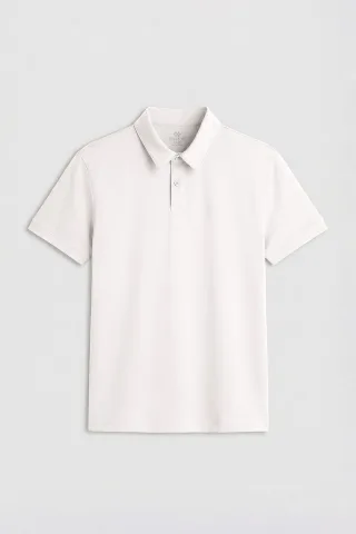 Herren Polo-T-Shirt aus Baumwolle mit Elasthan
