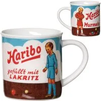 Ritzenhoff & Breker Becher HARIBO Retro, Lakritz, 380 ml, 1-tlg., Porzellan, spülmaschinenfest