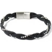 FRONHOFER Lederarmband 19460, Armband aus geflochtener Rindslederkordel, unisex, Daily Style