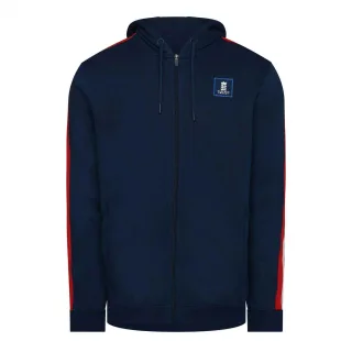 Castore - Hoodie mit durchgehendem Reißverschluss für Herren (Marineblaue Pfingstrose)