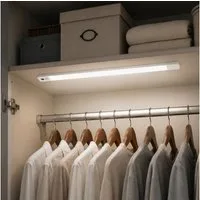 Lightbox Unterschrankleuchte, Bewegungsmelder, LED fest integriert, Neutralweiß, LED-Unterbauleuchte mit Akku, Bewegungsmelder, 60 cm, 550 lm, 4000 K
