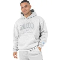 Smilodox Hoodie Oswin, Oversized Pullover Herren, Sweater mit Frontprint und Kapuze Baggy Fit, Weiches Sweatmaterial, ideal für Gym & Freizeit