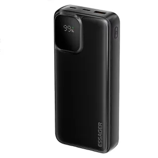 ESSAGER ES-D023 22.5W 37/74Wh 10000/20000mAh Digital Display Power Bank with 2 Integrated Cables External Battery Power