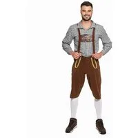 MIESEPETER Trachten-Kostüm, Kostüm-Set bestehend aus Hose mit Trägern und Hemd