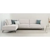 OTTO home Ecksofa OLAND L-Form, B: 289 cm, Skandi-Design, Struktur, Flachgewebe, Luxus-Microfaser, Boucle