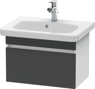 Duravit DuraStyle Waschtischunterbau wandhängend Graphit & Weiß Matt 580x368x398 mm - DS637904918 DS637904918