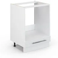 Vicco Herdumbauschrank Fame-Line, Weiß Hochglanz/Weiß, 60 cm ohne Arbeitsplatte (1-St)
