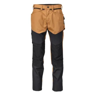 MASCOT Herren Hose mit Knietaschen CUSTOMIZED Nussbraun / Schwarz 48 - 22479-230-5409-76C48