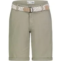 SUBLEVEL Shorts Damen Bermudas kurze Hose Baumwolle Jeans Sommer Chino Stoff