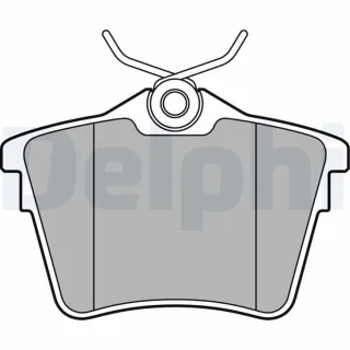Delphi Bremsbel?ge hinten Citroen C5 Peugeot 407