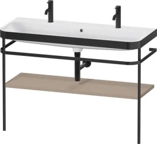 Duravit Happy D.2 Plus c-bonded Set mit Metallkonsole Leinen Matt 1175x490x850 mm - HP4759O75750000 HP4759O75750000