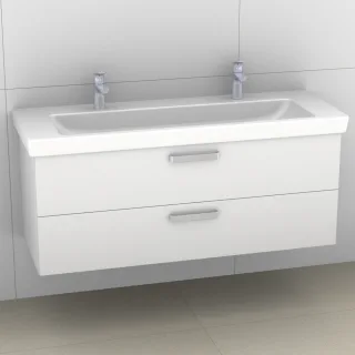 Artiqua 414 Waschtischunterschrank für Subway 2.0 7176D3 Weiß Hochglanz, 414-WU2L-V72-7016-68 414-WU2L-V72-7016-68