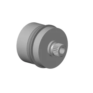 Dornbracht Griff Rastbuchsenaufnahme Ersatzteile 90121200700 D. 29 x 26 mm Dark Platinum gebürstet 90121200700-99
