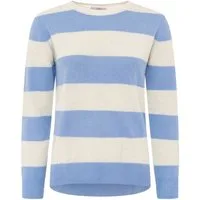 Zwillingsherz Kaschmirpullover 100% Kaschmir Blockstreifenpullover