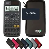 CASIO Taschenrechner fx-87DE X ClassWiz inkl. WYNGS Schutztasche Schwarz