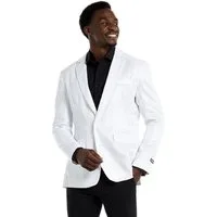 Opposuits Kostüm Glitzerjacke weiß, Eine weiße Discokugel zum Anziehen!