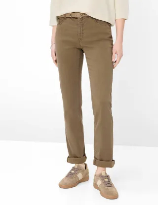 Brax Damen Five-Pocket-Hose Style CAROLA LIGHT MOCHA, braun, Gr. 42K