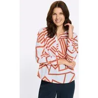 Sieh an! Klassische Bluse Langarm-Bluse Langarm
