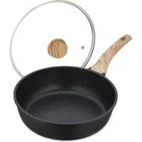 relaxdays Schmorpfanne mit Deckel