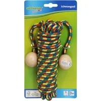 Vedes Springseil Outdoor active Schwungseil mit Holzkugeln, Länge 5 m