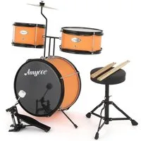 GarveeMore Bass Drum Trommel Set für Kinder 3 Trommel Akustische Trommel Set