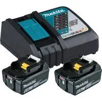 Power Source Kit 18V 6Ah, Set schwarz, 2x Akku BL1860B, 1x LadegerätDC18RC