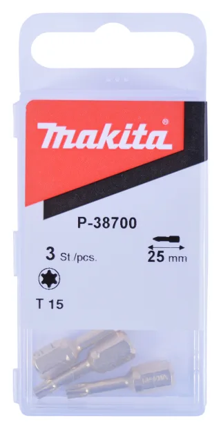 Makita Diamant Bit T15x25, 3 Stück - T15 - 25 mm - P-38700