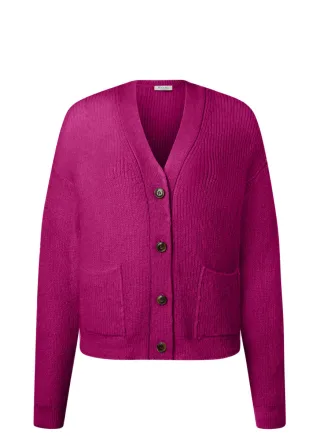 MAERZ Muenchen - Strickjacke Knopf 1/1 Arm vivid orchid - Gr. - 44
