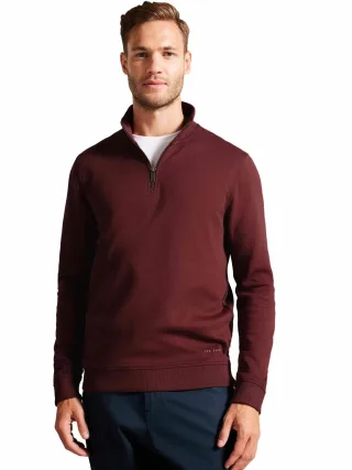 Ted Baker | Mens Half Zip Trichter Hals Schweiß - Antram