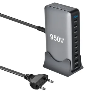 [GaN Tech] Bakeey YMX-950W 950W 10-Port USB PD Charger with Digital Display 3USB-A+7USB-C PD QC Fast Charging Desktop Ch
